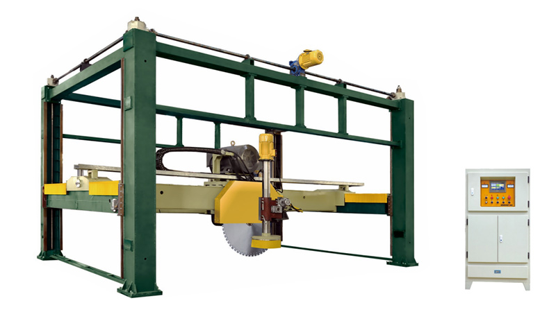 Saw machine for cutting marble travertine limestone