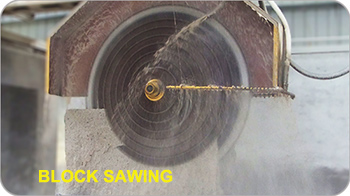 Stone Block cutting Machine Sawing Slabs