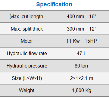 Stone split machine hydraulic