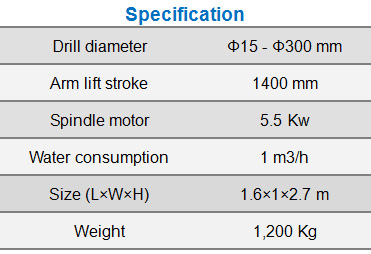 Stone drill machine